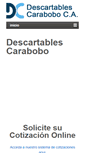 Mobile Screenshot of descartablescarabobo.com