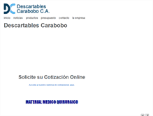Tablet Screenshot of descartablescarabobo.com
